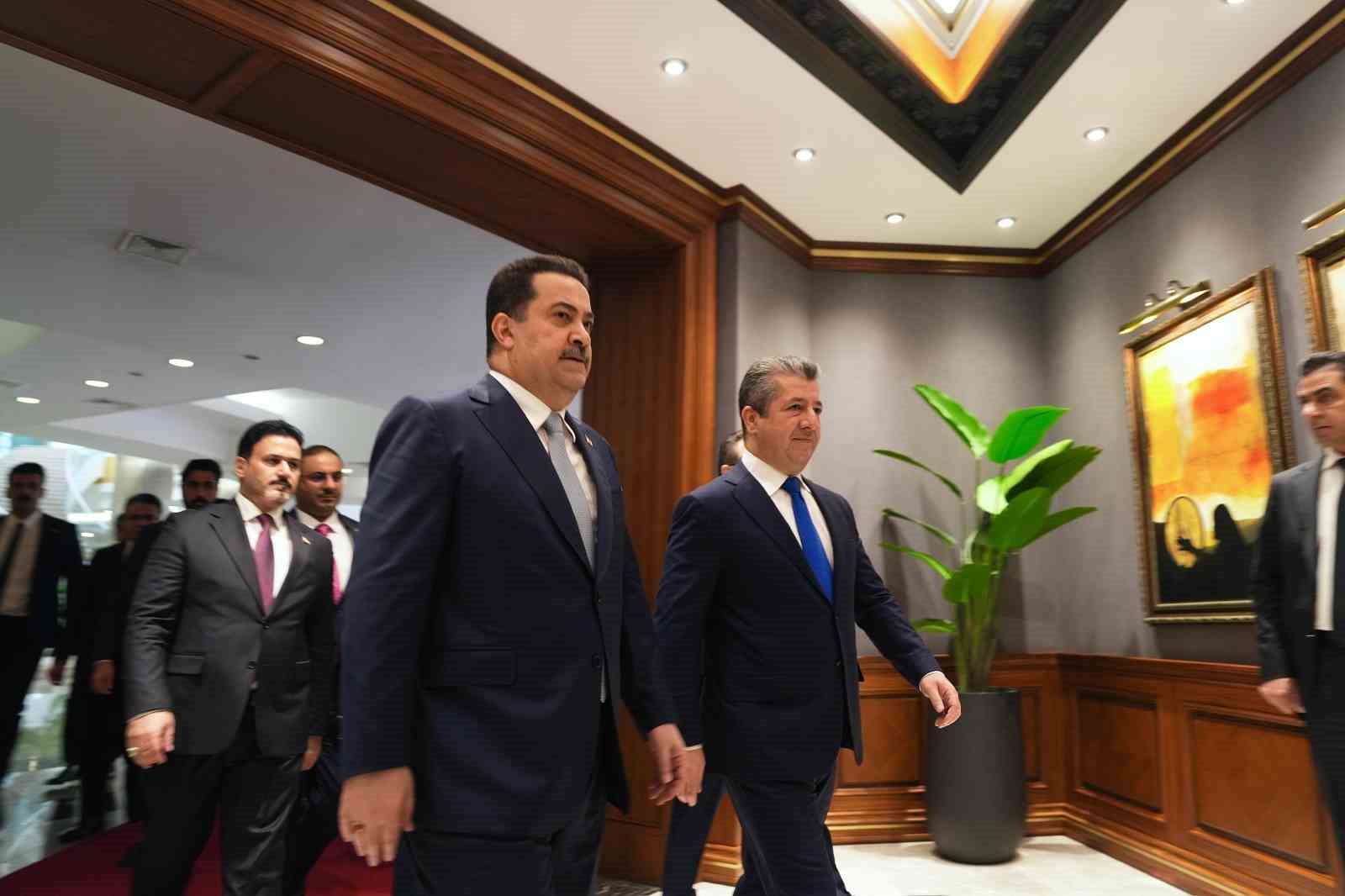 Irak Başbakanı Sudani, IKBY Başbakanı Barzani ile bir araya geldi
