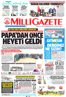 MİLLİ GAZETE Gazetesi - Habercode Haber Yazılımı