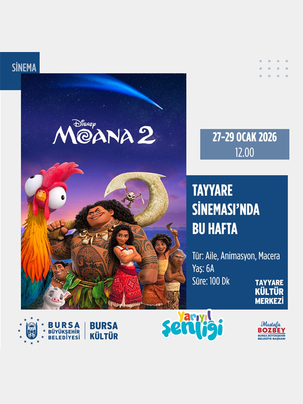 “Moana 2” Yarıyıl Şenliği Sinema Gösterimi - Habercode Haber Yazılımı