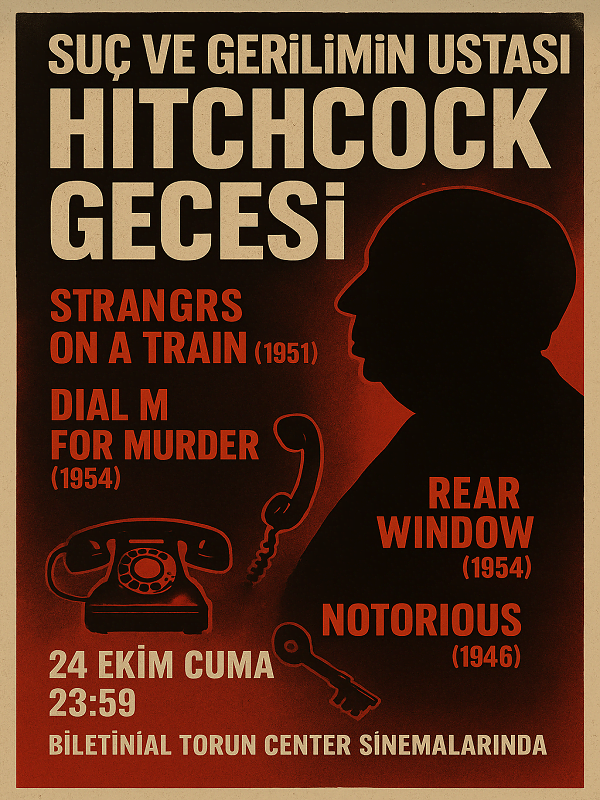Suç ve Gerilimin Ustası: Hitchcock Gecesi - Habercode Haber Yazılımı